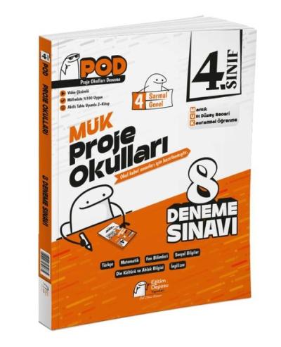 4. Sınıf Proje Okulları Mük-Pod 8 Deneme Sınavı Kolektif