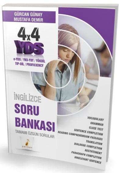 4x4 YDS İngilizce Soru Bankası - Tamamı Özgün Sorular Gürcan Günay