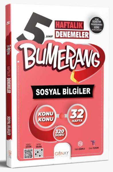 5. Sınıf Bumerang 32 Haftalık Sosyal Bilgiler Denemeleri