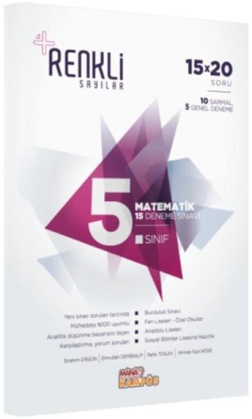 5.Sınıf Matematik 15 Deneme Sınavı-Renkli Sayılar