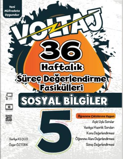 5.Sınıf Sosyal Bilgiler Voltaj 36 Hafta Süreç Değerlendirme Fasiküller