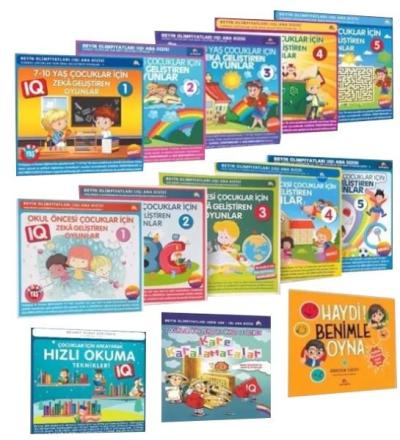 6-12 Yaş ve Üstü Çocuklar İçin Zeka Geliştiren Oyunlar (13 Kitap) Kole