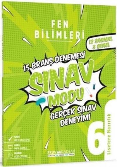 6. Sınıf Fen Bilimleri Sınav Modu 15 Deneme