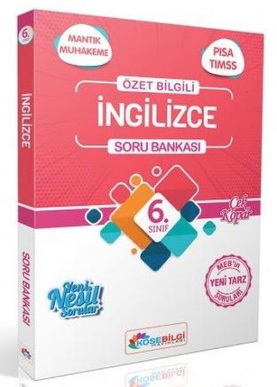 6. Sınıf İngilizce Özet Bilgili Soru Bankası 