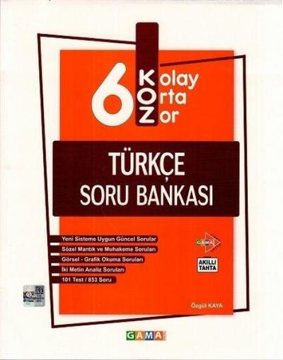 2020 6.Sınıf Koz Türkçe Soru Bankası Özgül Kaya
