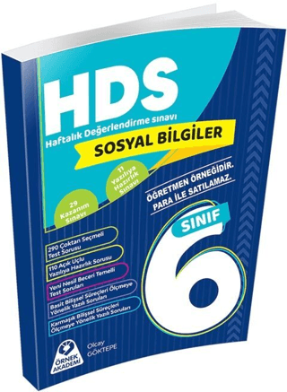 6. Sınıf Sosyal Bilgiler Haftalık Değerlendirme Sınavı HDS