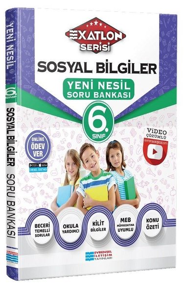 6.Sınıf Sosyal Bilgiler Video Çözümlü Soru Bankası - Exatlon Serisi