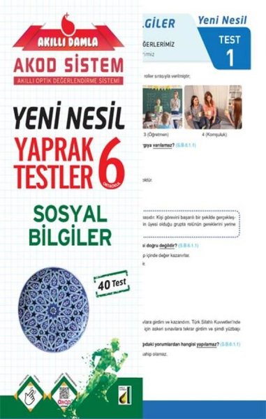 6.Sınıf Sosyal Bilgiler Yeni Nesil Yaprak Testler Kolektif