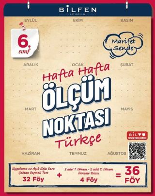 6. Sınıf Türkçe Hafta Hafta Ölçüm Noktası
