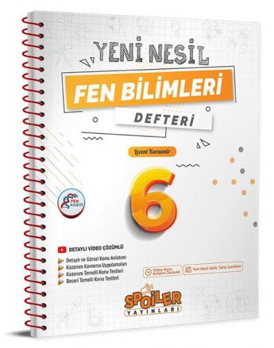 6.Sınıf Yeni Nesil Fen Bilimleri Defteri