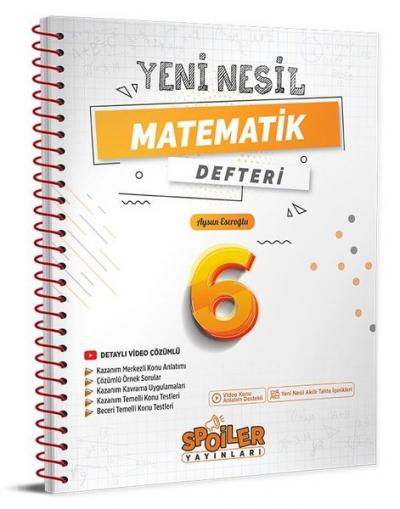 6.Sınıf Yeni Nesil Matematik Defteri
