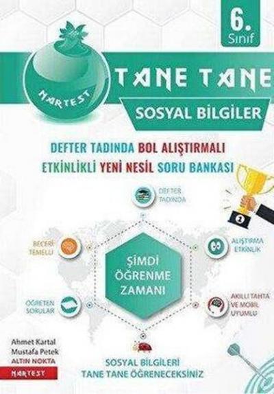 6. Sınıf Yeşil Tane Tane Sosyal Bilgiler Soru Bankası
