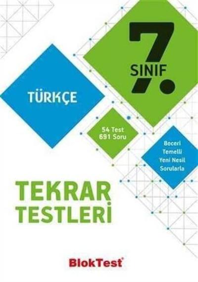 7.Sınıf Bloktest Türkçe  Tekrar Testleri