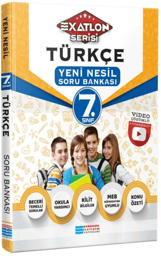 7.Sınıf Türkçe Video Çözümlü Soru Bankası - Exatlon Serisi Kolektif