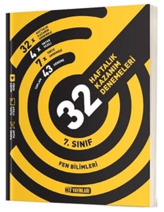 7. Sınıf Fen Bilimleri 32 Haftalık Kazanım Denemeleri
