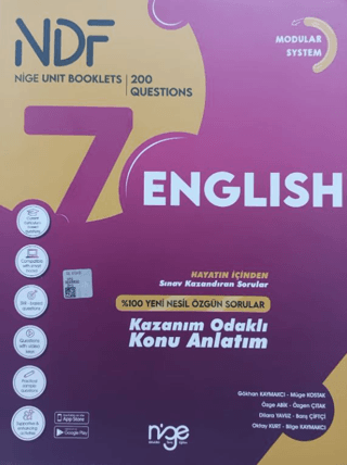 7. Sınıf İngilizce Ndf Nige Unıt Booklets Kazanım Odaklı Konu Anlatımlı