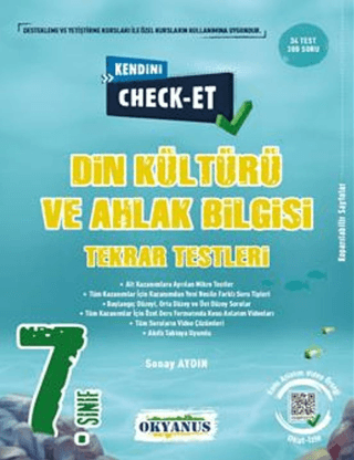 7. Sınıf Kendini Check - Et Din Kültürü Ve Ahlak Bilgisi Tekrar Testleri