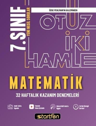 7. Sınıf Matematik 32 Hamle Haftalık Kazanım Denemeleri