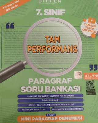 7. Sınıf Tam Performans Paragraf Soru Bankası