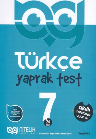 7. Sınıf Türkçe 24 Yaprak Test