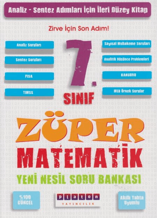 7. Sınıf Züper Matematik Yeni Nesil Soru Bankası