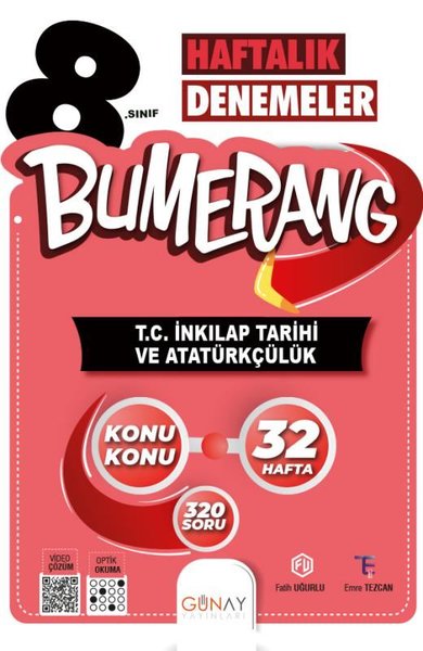 8. Sınıf Bumerang 32 Haftalık T.C. İnkılap Tarihi Ve Atatürkçülük Dene