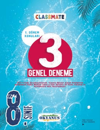 8. Sınıf Classmate 1. Dönem 3 Genel Deneme