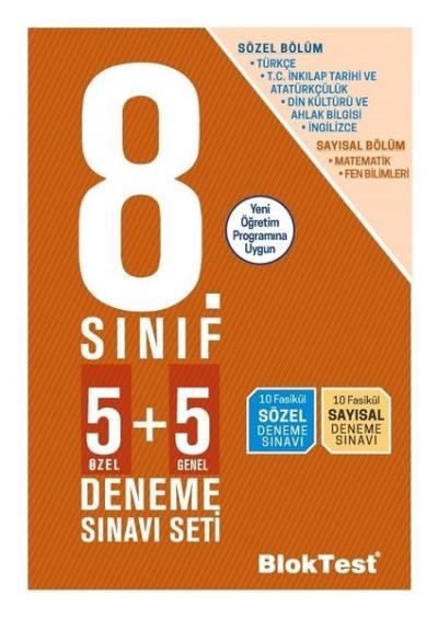 8.Sınıf Deneme Sınavı Seti 5+5