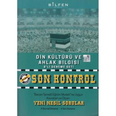 8.Sınıf Din Kültürü ve Ahlak Bilgisi Son Kontrol 8'li Deneme