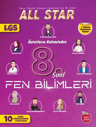 8. Sınıf Fen Bilimleri 1.Dönem 10 Süreç Değerlendirme Denemesi Üstatların Kaleminden