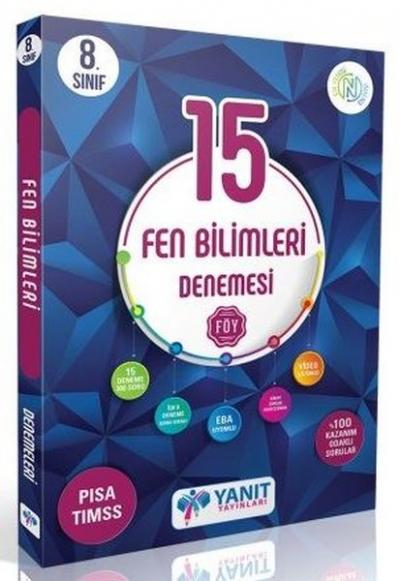 Yanıt 8. Sınıf Çözümlü 15 Fen Bilimleri Branş Deneme Kolektif