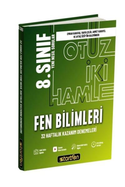8. Sınıf Fen Bilimleri 32 Deneme Haftalık Kazanım Denemeleri Kolektif