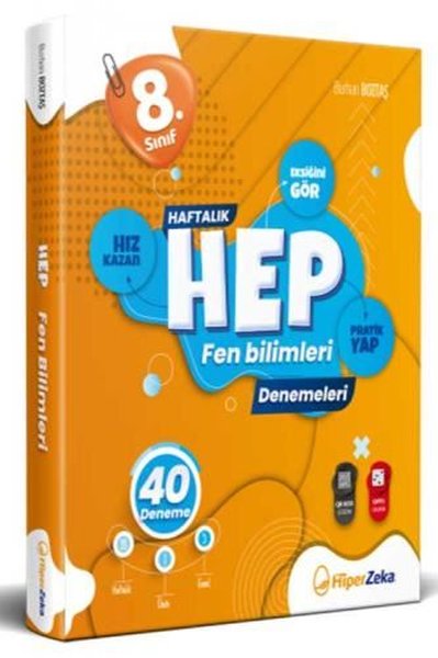 8. Sınıf Haftalık HEP Fen Bilimleri 40 Deneme