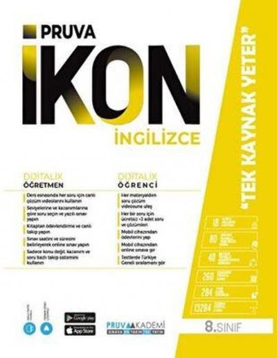 8. Sınıf İkon İngilizce Konu Anlatım Kitabı