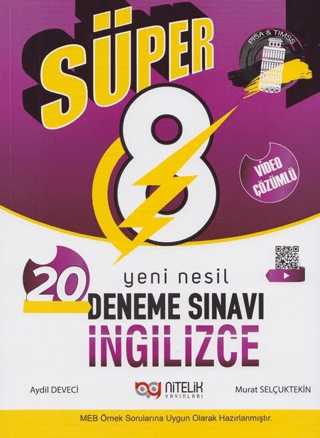 8. Sınıf İngilizce Süper Yeni Nesil 20 Deneme Sınavı