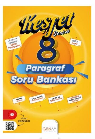 8. Sınıf Keşfet Serisi Paragraf Soru Bankası