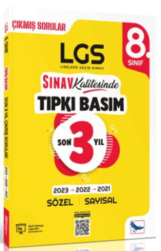 8. Sınıf LGS Son 3 Yıl Tıpkı Basım Çıkmış Sorular ve Çözümleri