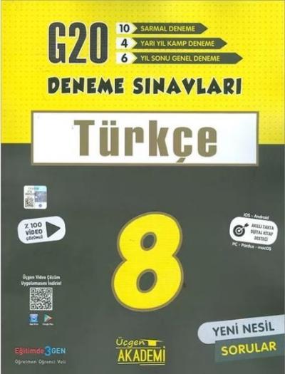 8.Sınıf LGS Türkçe 20'li Deneme Sınavı