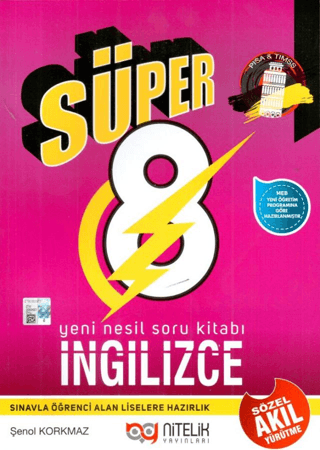 8. Sınıf Süper İngilizce Soru Kitabı
