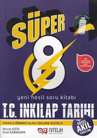 8. Sınıf Süper T. C. İnkılap Tarihi ve Atatürkçülük Yeni Nesil Soru Kitabı