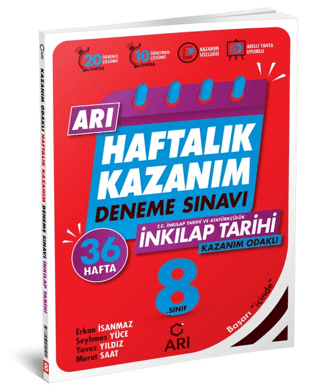 8. Sınıf T.C. İnkılap Tarihi ve Atatürkçülük Arı Haftalık Kazanım Deneme