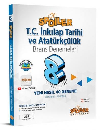 8.Sınıf T.C İnkılap Tarihi ve Atatürkçülük Branş Denemeleri