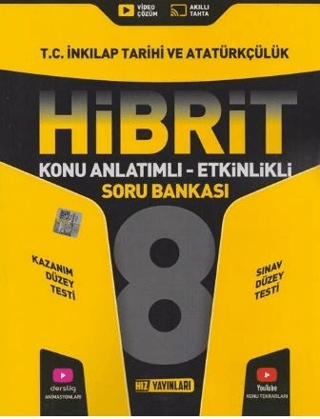 8. Sınıf T.C. İnkılap Tarihi ve Atatürkçülük HİBRİT Konu Anlatımlı Etkinlikli Soru Bankası