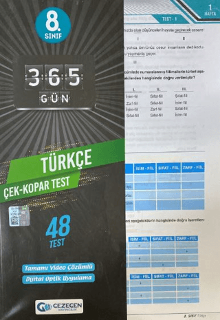 8.Sınıf Türkçe 48 Yaprak Test