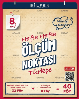 8. Sınıf Türkçe Hafta Hafta Ölçüm Noktası