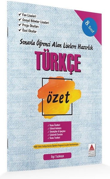 8. Sınıf Türkçe Özet Liselere Hazırlık İlgi Tuzkaya