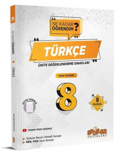 8.Sınıf Türkçe Ünite Değerlendirme Sınavı