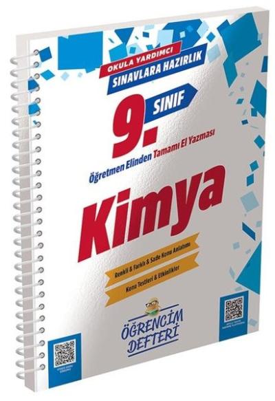 9. Sınıf Kimya Öğrencim Defteri