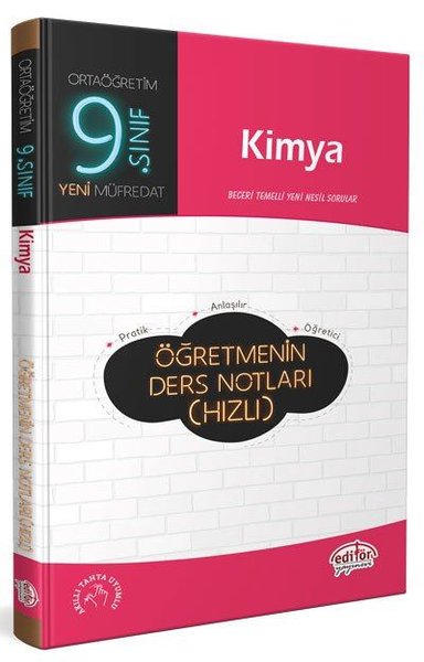 9.Sınıf Kimya Öğretmenin Ders Notları - Hızlı Kolektif