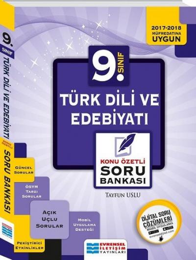 9.Sınıf Türk Dili ve Edebiyatı Soru Bankası Tayfun Uslu